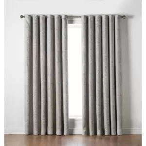 Image of Essential Living Fern Eyelet Ring Top Curtains Cream 228cm x 183cm