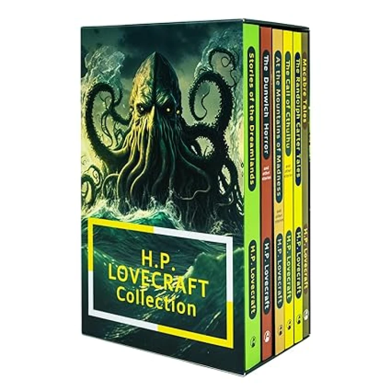 Image of The H. P Lovecraft 6 Books Collection (Macabre Tales, At the Mountains of Madness, The Call of Cthulhu) H. P Lovecraft Books