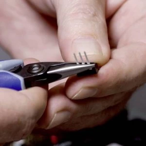 Image of Knipex 34 22 130 Electrical & precision engineering Round nose pliers Straight 135 mm