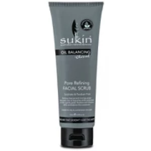 Image of Sukin Oil Balancing+ Charcoal Pore Refining Facial Scrub 125ml