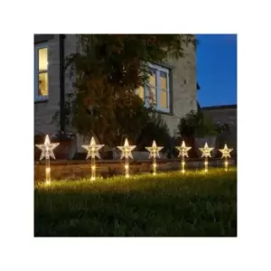 Image of Christmas Lighting, 8x LED Star Stake Lights