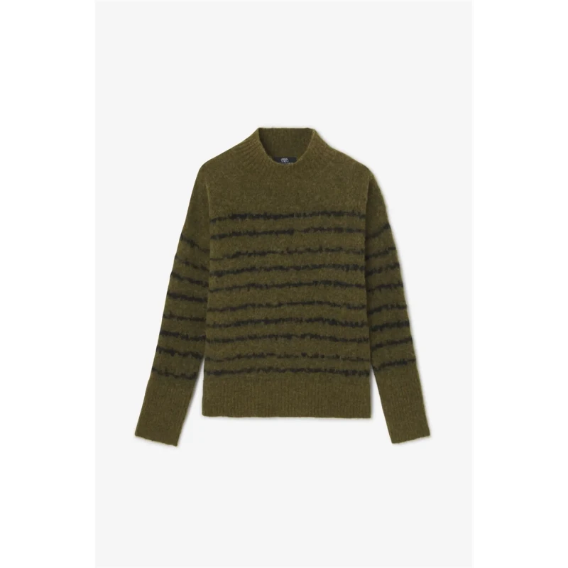 Image of Le Temps des cerises Womens long sleeve sweater Le Temps des cerises August Vert Female S