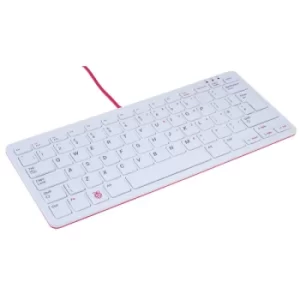 Image of Raspberry Pi RPI-KEYB (UK)-RED/WHITE Keyboard UK Red/White