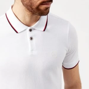 Image of Armani Exchange Tipped Collar Polo Shirt White Size S Men