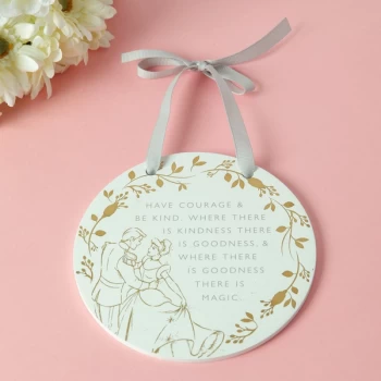 Image of Happily Ever After Round Plaque - Cinderella