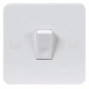 Image of KnightsBridge Pure 4mm 10A White 1G 230V Electric Wall Plate Intermediate Switch