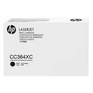 Image of HP CC364XC/64X Toner cartridge Black Contract, 24K pages ISO/IEC...