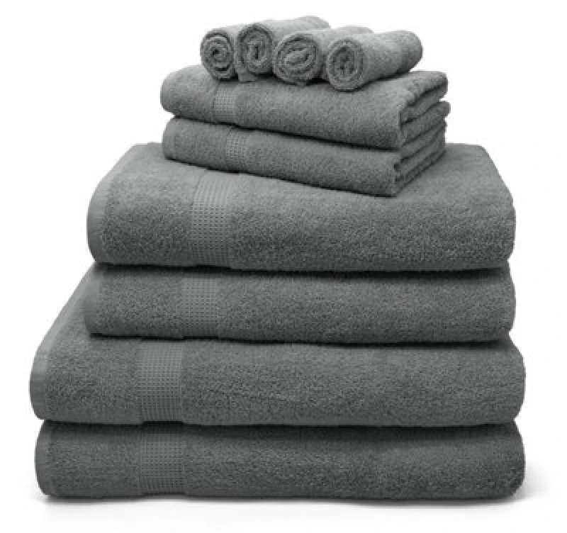 Image of Velosso Luxury 100% Egyptian Cotton Towels 550Gsm Soft & Absorbent Cotton Towels Grey - Bath Sheet