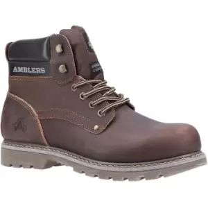 Image of Amblers Dorking Mens Casual Leather Boot / Mens Boots / Mens Boots (8 UK) (Brown Crazy Horse)