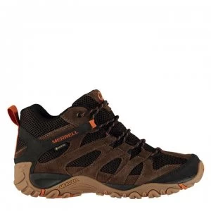 Image of Merrell Alverstone Mid Gore Tex Walking Boots Mens - Dark Earth