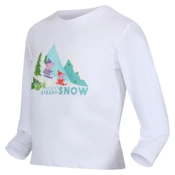 Image of Regatta Peppa L/S Graphic - White