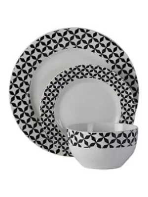 Image of Premier Housewares 12 Piece Avie Windmill Porcelain Dining Set