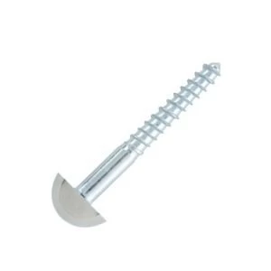 Image of BQ Mirrored Effect Metal Screw Dia8mm L38mm Pack of 4