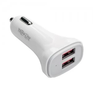 Image of Tripp Lite Dual Port USB Car Charger For Tablets And Cell Phones 5v
