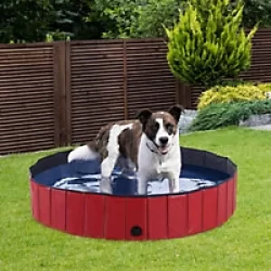 Image of PawHut Pet Swimming Pool D01-004RD 300 x 1200 x 1200 mm Red