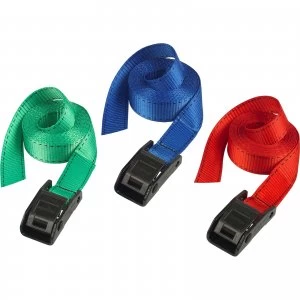 Image of Masterlock Tie Down Lashing Straps 5000mm Assorted Pack of 2
