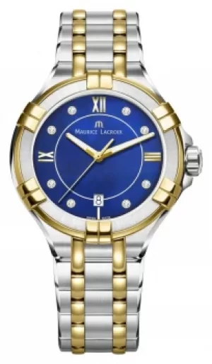 Image of Maurice Lacroix Womens Aikon 35mm Two Tone Stainless Steel Watch