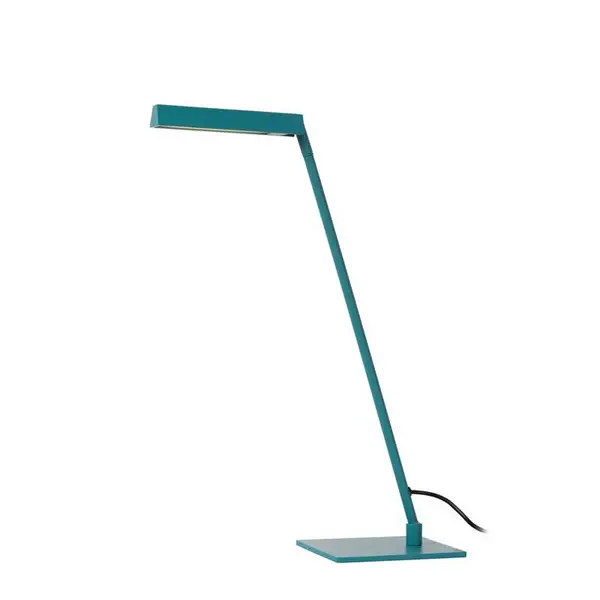 Image of Lucide Lucide Lavale LED Touch Table Lamp - Turquoise