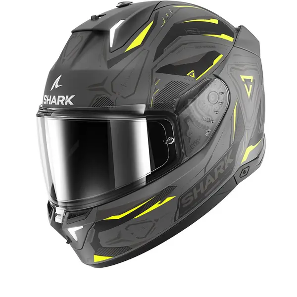 Image of Shark SKWAL i3 Linik Mat Anthracite Yellow Black AYK Full Face Helmet Size M
