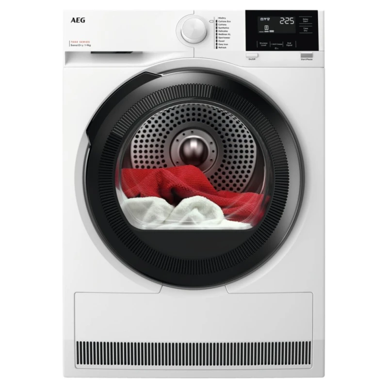 Image of AEG 7000 Series TR719A4B 9Kg Heat Pump Tumble Dryer - White - A+++ Rated