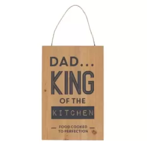 Image of 30cm King of the Kitchen Wooden Hanging Sign
