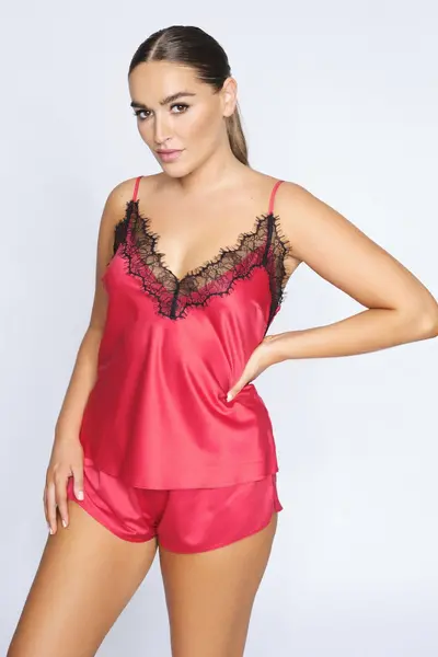 Image of Ann Summers Cerise Cami Set Red