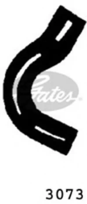 Image of Curved Radiator Hose 155mm X 25 Gates 3073