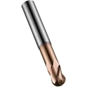 Image of S534 8.00MM Carbide 4 Flute Extra Short Ball Nosed End Mill - TiSiN Coated