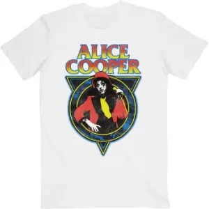 Image of Alice Cooper - Snakeskin Unisex XX-Large T-Shirt - White