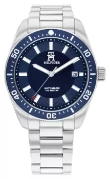 Image of Tommy Hilfiger 1710591 Mens Th85 Automatic (40mm) Blue Dial Watch