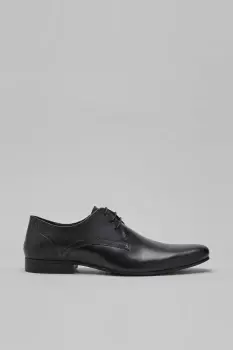 Image of Mens Black Leather Derby Shoes