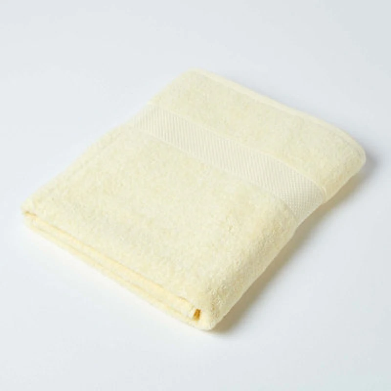 Image of Homescapes Turkish Cotton Bath Sheet, Yellow