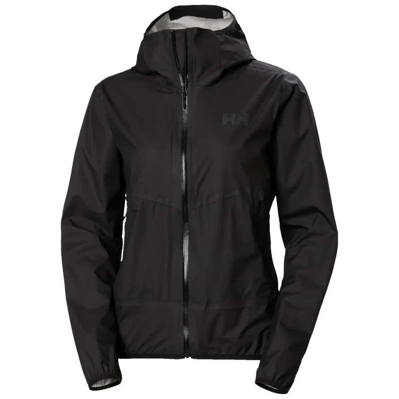 Image of Helly Hansen Womens hooded waterproof jacket Helly Hansen Verglas 2.5L Fastpack Noir Female M