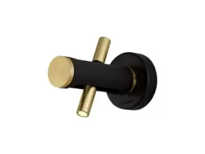 Image of Wall Light, 2 x 2W LED, 3000K, 560lm, Sand Black, Gold