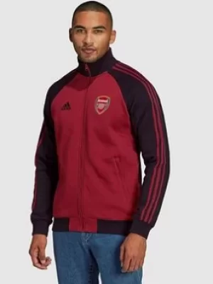 Image of adidas Mens 21/22 Arsenal Anthem Jacket, Black, Size S, Men