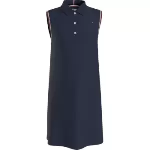Image of Tommy Hilfiger Classic Polo Dress Slvls - Blue
