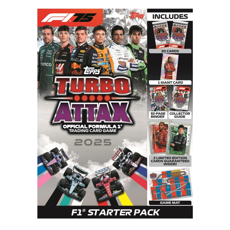 Image of AJ Toys & Books F1 Turbo Attax 2025 Starter Pack