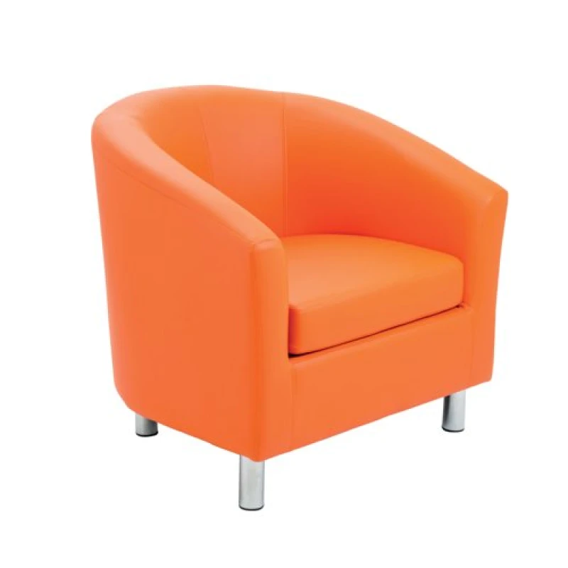 Image of Jemini Tub Polyurethane Armchair Orange KF70353
