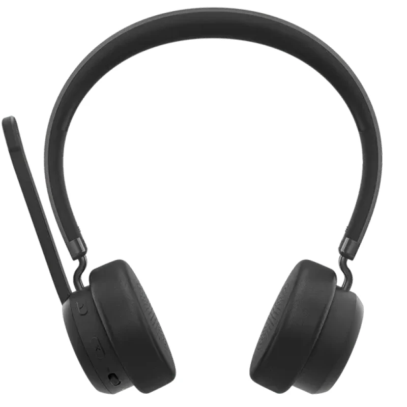 Image of Lenovo 4XD1Q30302 headphones/headset Wireless Head-band Calls/Music Bluetooth Black 4XD1Q30302