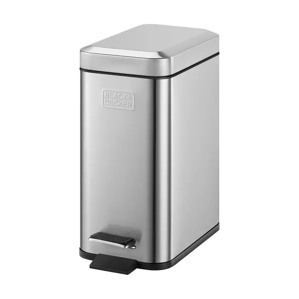 Image of Black + Decker 5L Slimline Soft Close Pedal Bin
