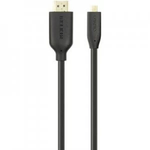 Image of Belkin HDMI Cable [1x HDMI plug - 1x HDMI socket D Micro] 3m Black