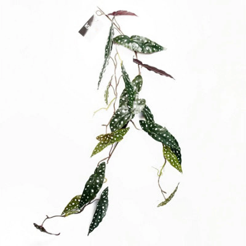 Image of Leaf Artificial 110Cm Hanging Trailing Begonia Maculata Spotted Plant