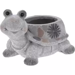 Image of Pro-Gardens Turtle Flower Pot 33 - Grey