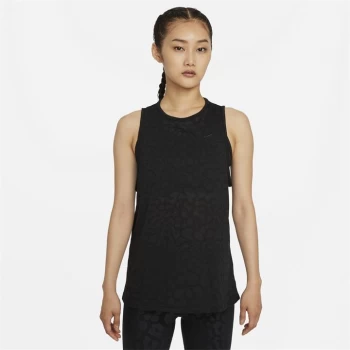 Image of Nike Pro Dri-FIT Womens Printed Tank - Black Leo