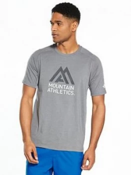 Image of The North Face Mountain Athletic Wicker Graphic Crew T Shirt Grey Size M Men