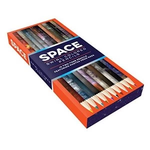 Image of Space Swirl Colored Pencils 10 two-tone pencils featuring photos from NASA General merchandise 2017