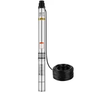Image of Deep Well Pump 7000 l/ h 230V 0,8 KW Ø102mm Submersible Pump Stainless Steel
