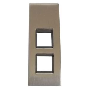 Image of BQ Satin Nickel Effect Drop Furniture Pull Handle L42.5mm Pack of 1