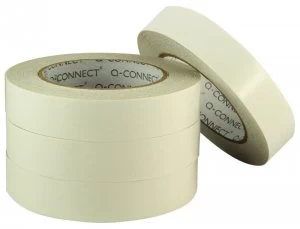 Image of Q Connect Double Sided Tape 25mm X 33M - 6 Pack