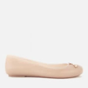Image of Vivienne Westwood for Melissa Womens Space Love 19 Ballet Flats - Nude Orb - UK 3
